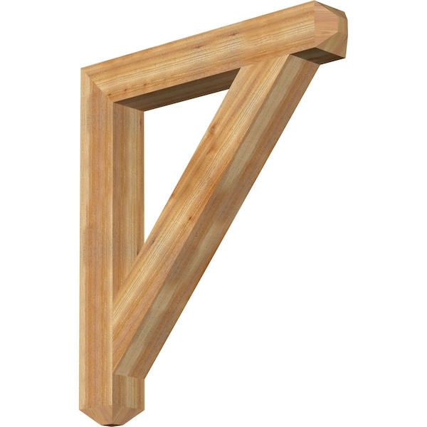 Ekena Millwork Traditional Craftsman Rough Sawn Bracket, Western Red Cedar, 6"W x 42"D x 48"H BKT06X42X48TRA04RWR - main